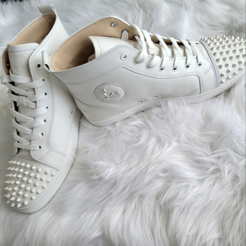 Spikes Louboutin Men's 43 All white